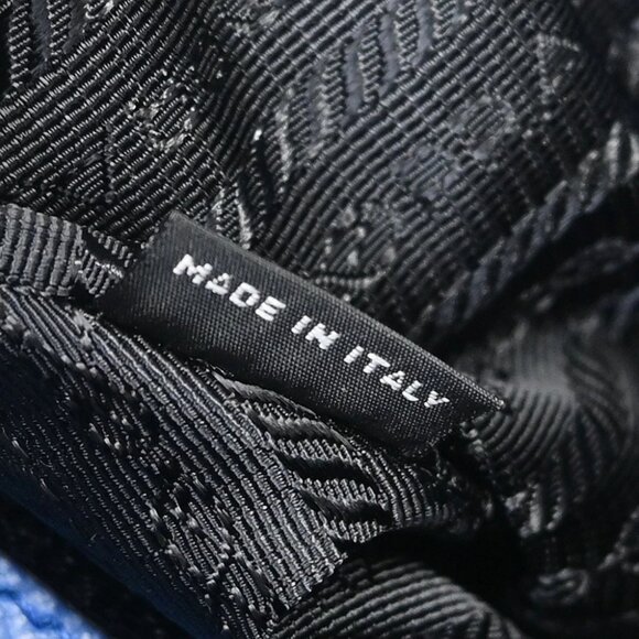 Prada Blue Leather Travel Duffle 2way Shoulder Handbag - Picture 8 of 11